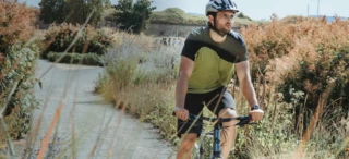 Cyclists in the landscape