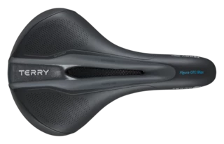 Terry Figura GTC Gel Woman zadel met CrMo-frame en WeatherMax Dura Silk bovenmateriaal in de kleur zwart, zitbreedte: 9 cm - 12 cm, 423 006 08 Terry Figura GTC Gel Woman zadel met CrMo-frame en WeatherMax Dura Silk bovenmateriaal in de kleur zwart, zitbreedte: 9 cm - 12 cm, 423 006 08