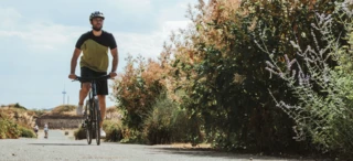 Cyclist rides Terry Figura saddle